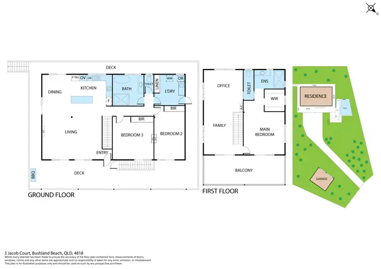 Floorplan of Homely house listing, 3 Jacob Court, Bushland Beach QLD 4818