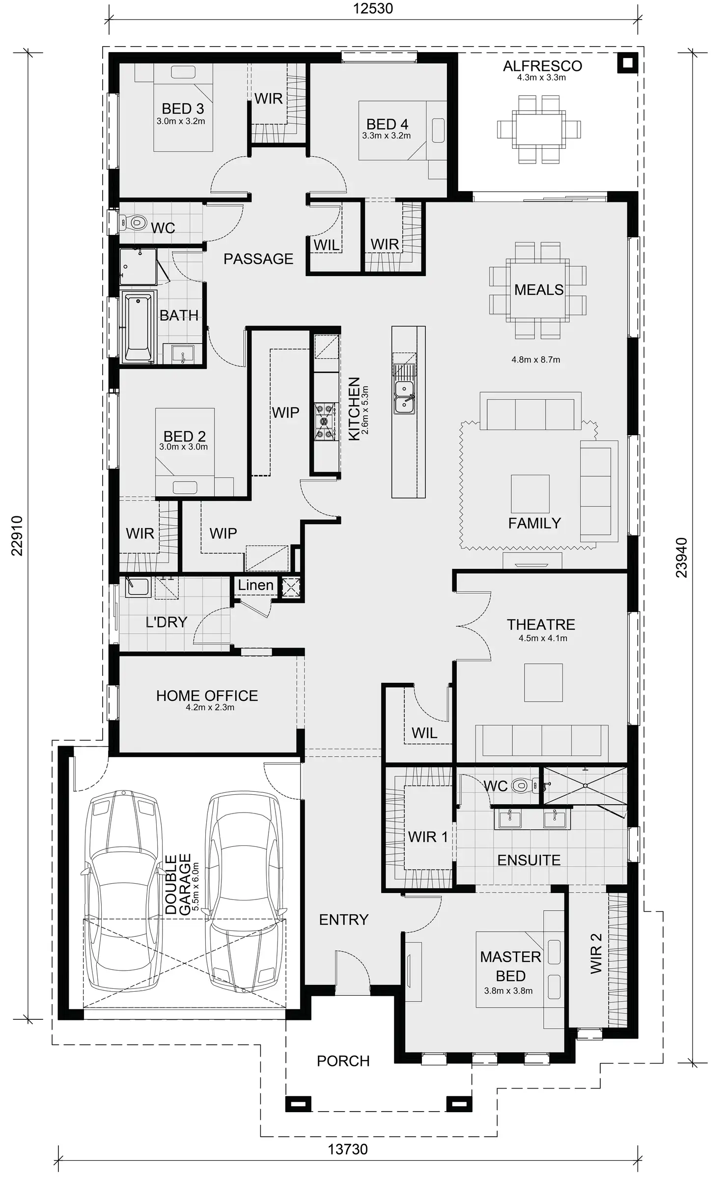 Floorplan of Homely house listing, Lot 952 Wetherby Cct Austin Estate, Lara VIC 3212
