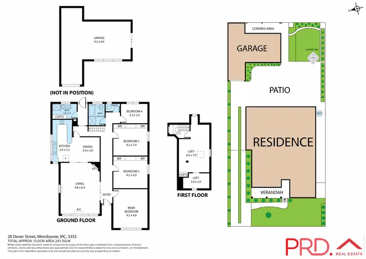 Floorplan of Homely house listing, 28 Dover Street, Wendouree VIC 3355