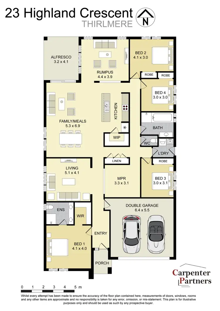 Floorplan of Homely house listing, 23 Highland Crescent, Thirlmere NSW 2572
