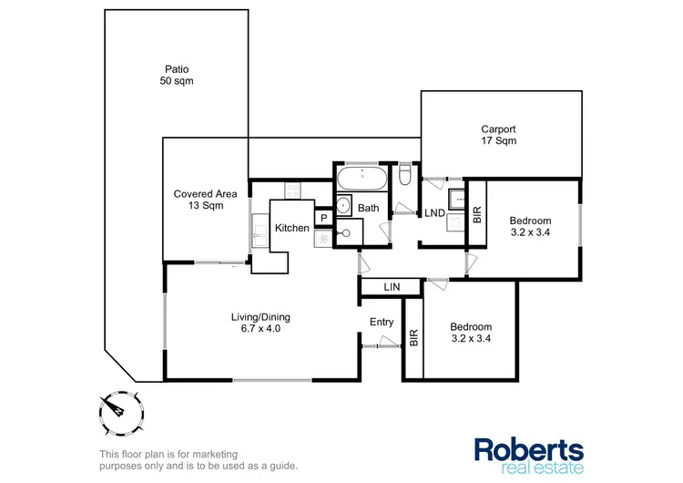 Floorplan of Homely unit listing, 1/9 Dodges Court, Sorell TAS 7172
