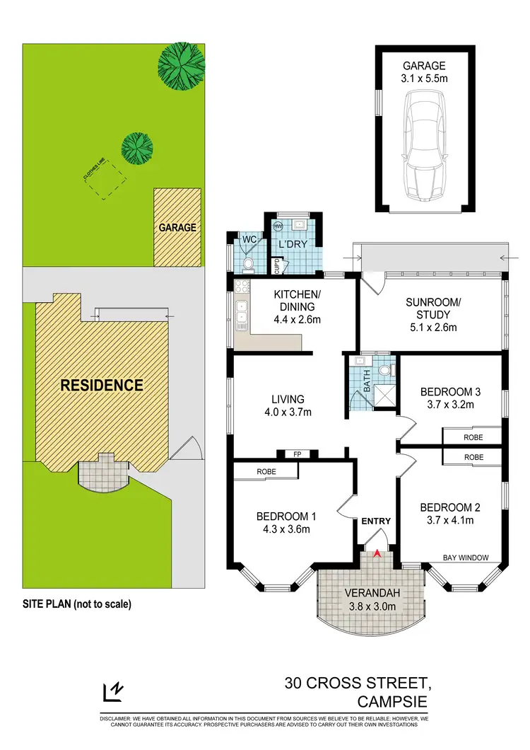 Floorplan of Homely house listing, 30 Cross Street, Campsie NSW 2194
