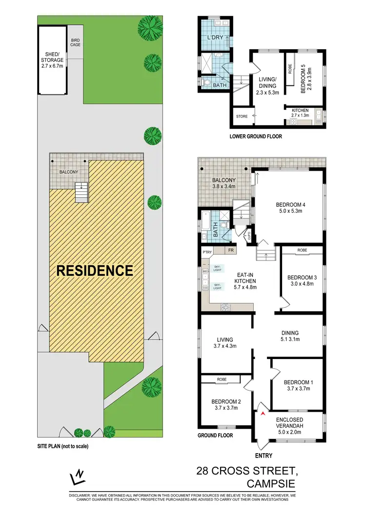 Floorplan of Homely house listing, 28 Cross Street, Campsie NSW 2194
