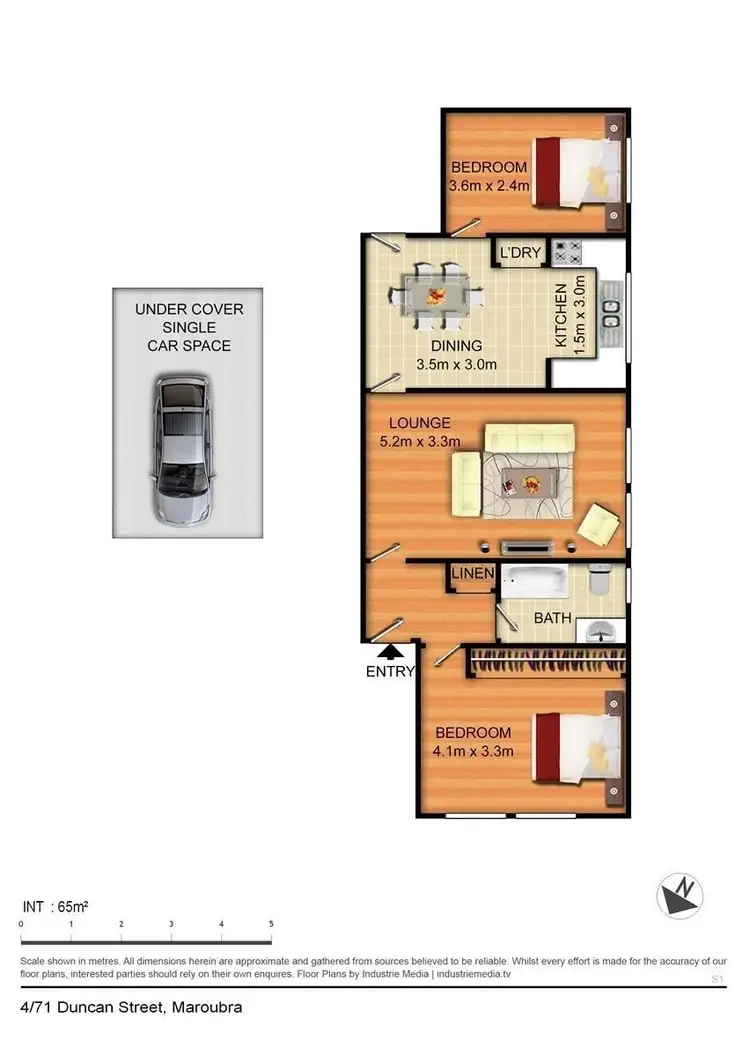 Floorplan of Homely unit listing, 4/71 Duncan Street, Maroubra NSW 2035