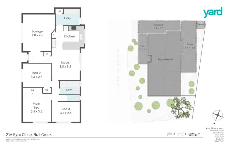 Floorplan of Homely house listing, 21A Eyre Close, Bull Creek WA 6149