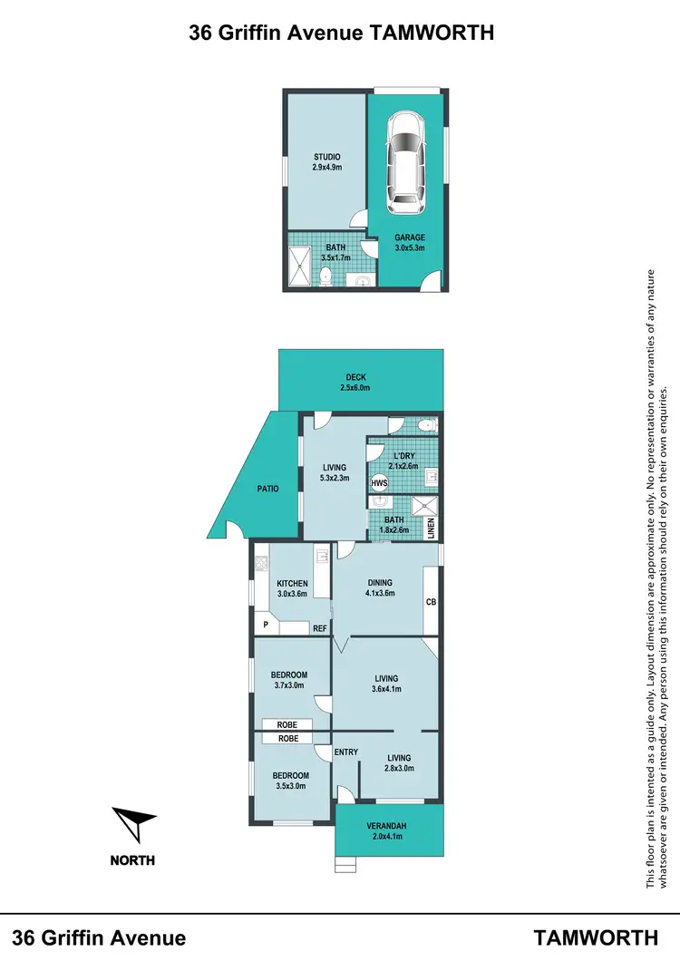 Floorplan of Homely house listing, 36 Griffin Avenue, Tamworth NSW 2340