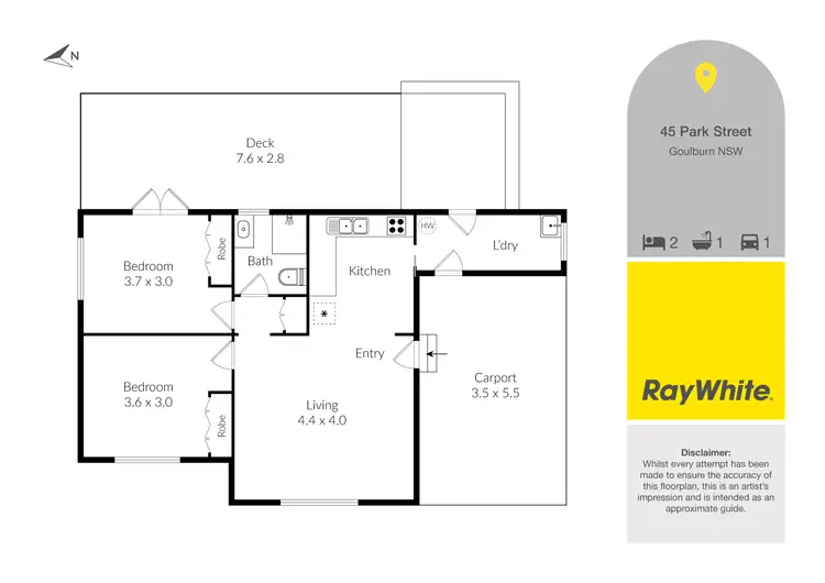 Floorplan of Homely house listing, 45 Park Street, Goulburn NSW 2580