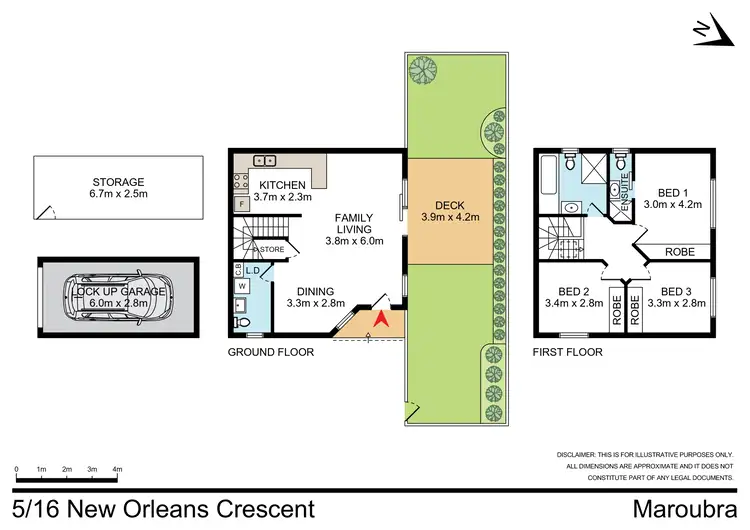 Floorplan of Homely townhouse listing, 5/16 New Orleans Crescent, Maroubra NSW 2035