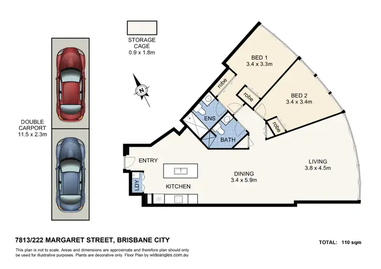 Floorplan of Homely apartment listing, 7813/222 Margaret Street, Brisbane QLD 4000