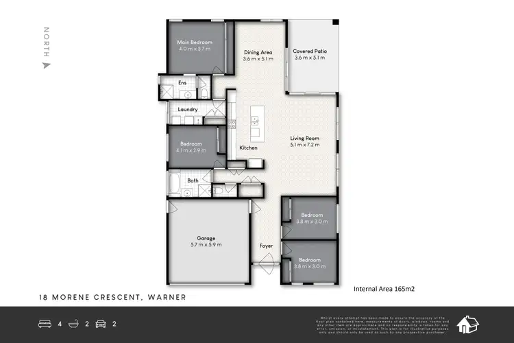 Floorplan of Homely house listing, 18 Morene Crescent, Warner QLD 4500