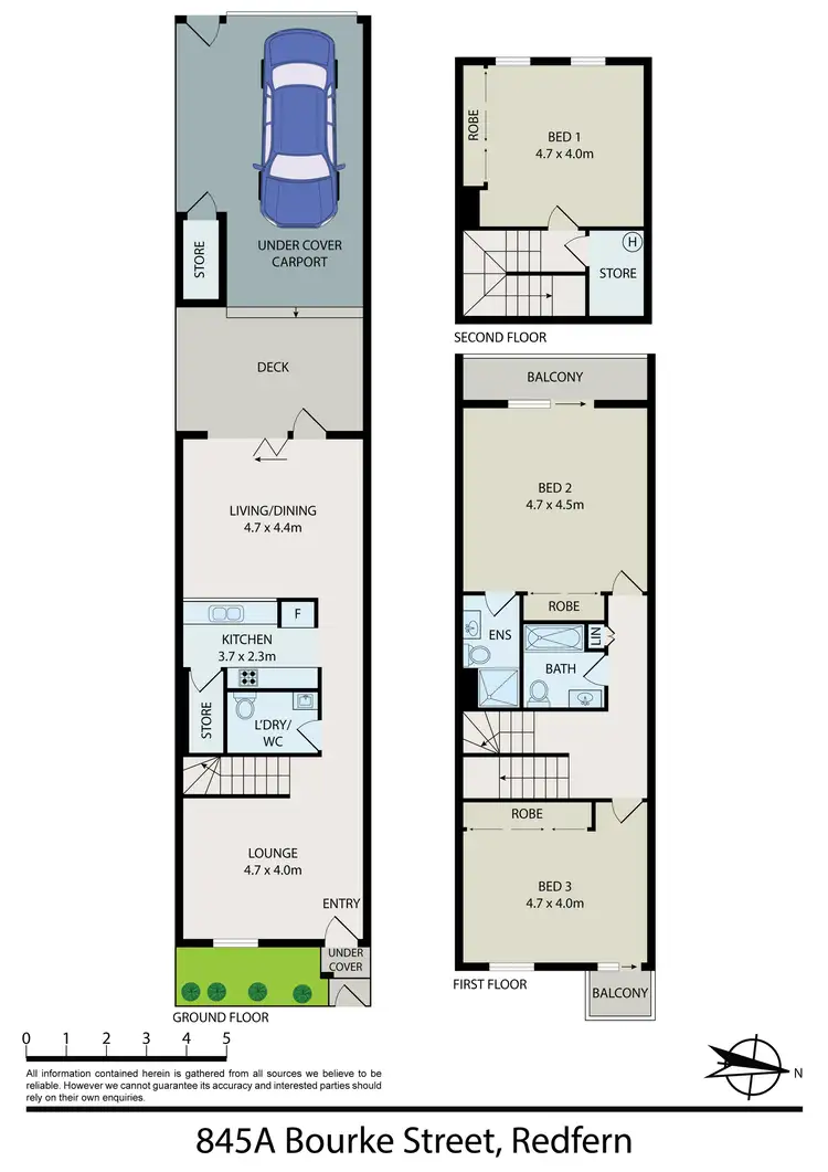 Floorplan of Homely house listing, 845A Bourke Street, Redfern NSW 2016