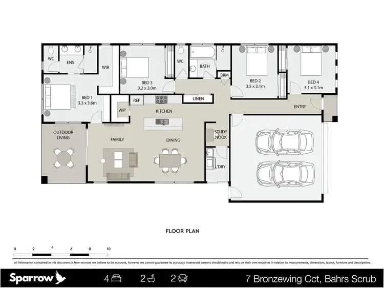 Floorplan of Homely house listing, 7 Bronzewing Circuit, Bahrs Scrub QLD 4207