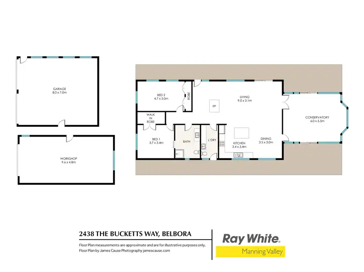 Floorplan of Homely rural property listing, 2438 The Bucketts Way, Belbora NSW 2422