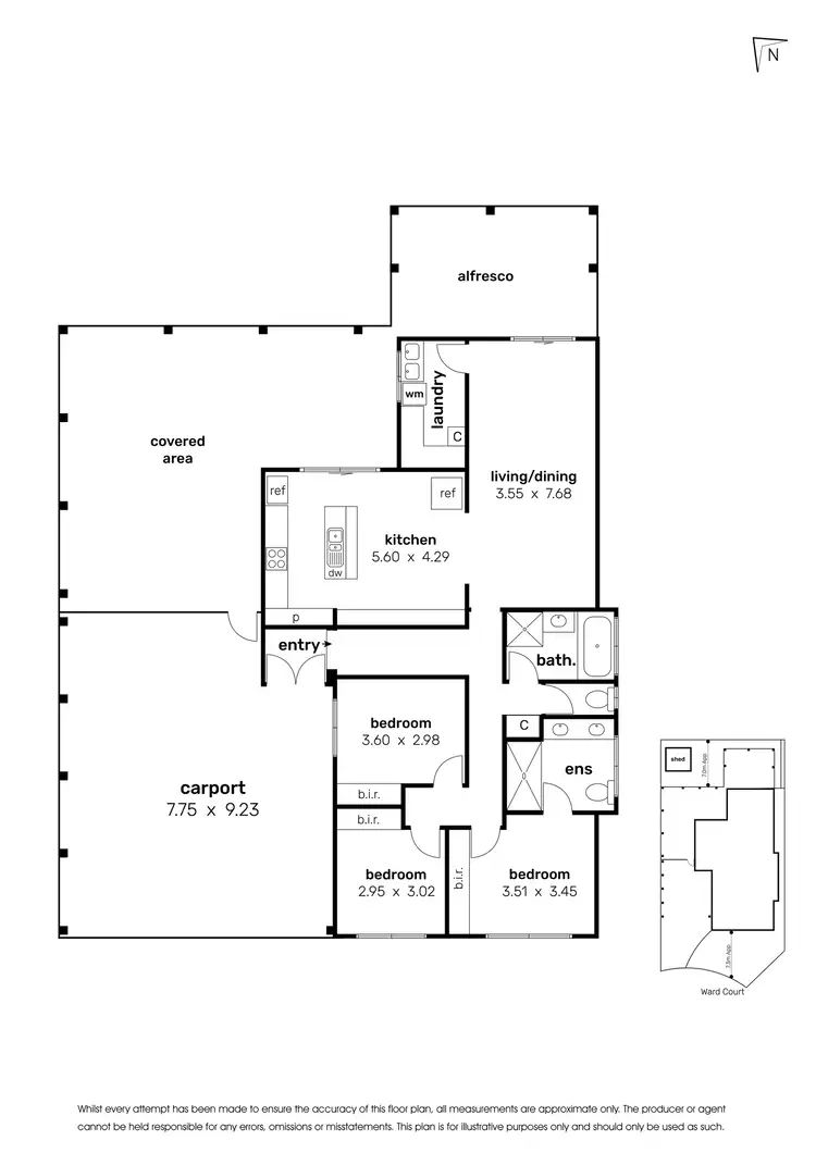 Floorplan of Homely house listing, 5 Ward Court, Altona Meadows VIC 3028