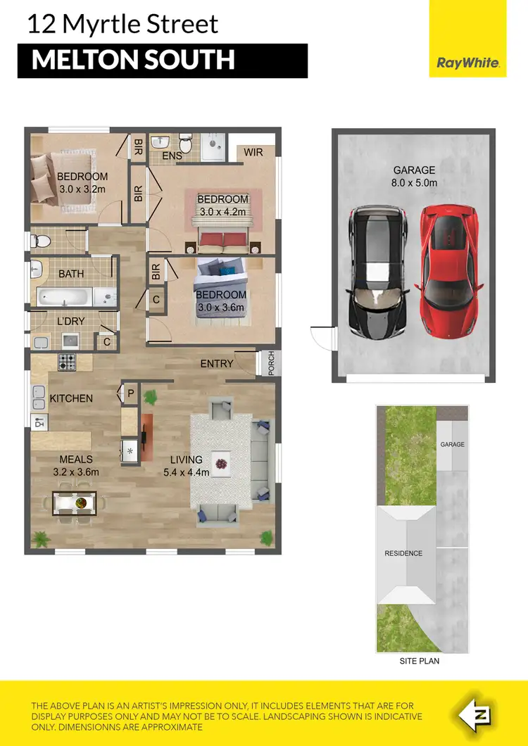 Floorplan of Homely house listing, 12 Myrtle Street, Melton South VIC 3338