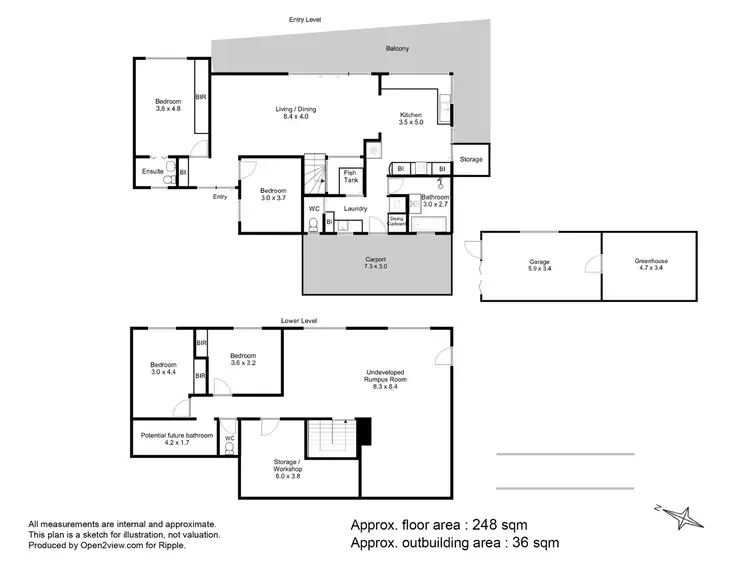 Floorplan of Homely house listing, 8 Sheldon Place, West Hobart TAS 7000