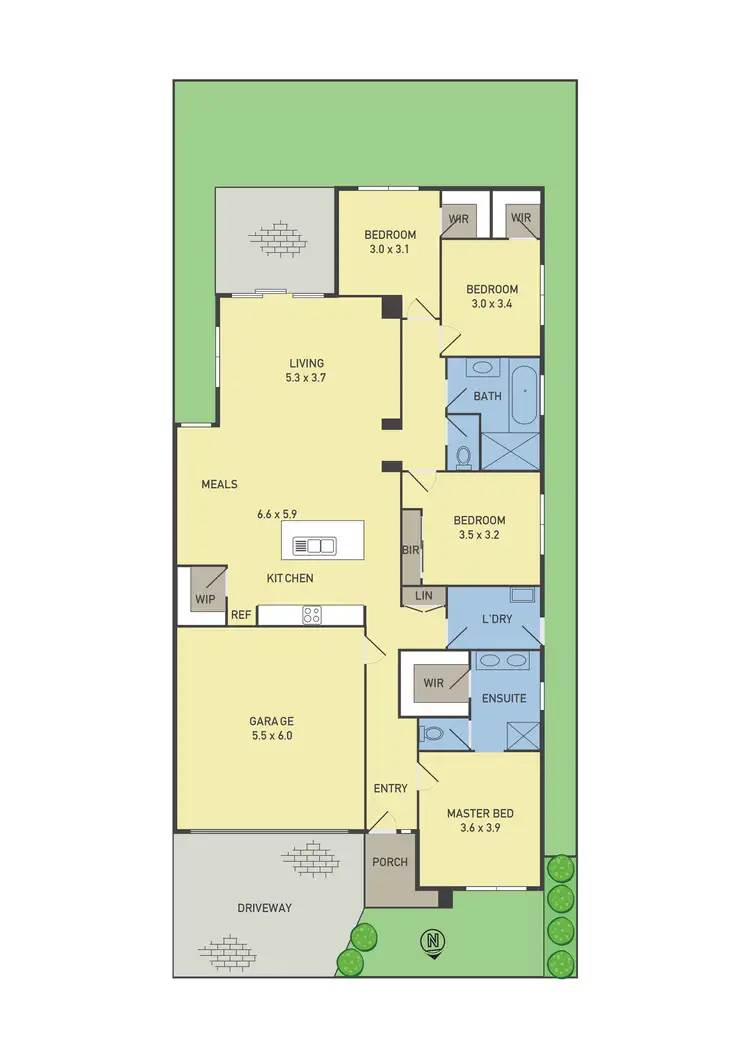 Floorplan of Homely house listing, 38 Bluebell Drive, Craigieburn VIC 3064