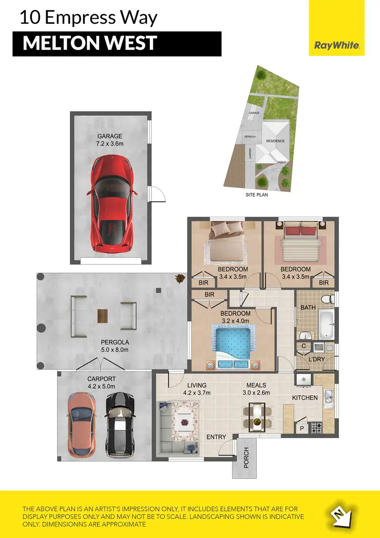 Floorplan of Homely house listing, 10 Empress Way, Melton West VIC 3337