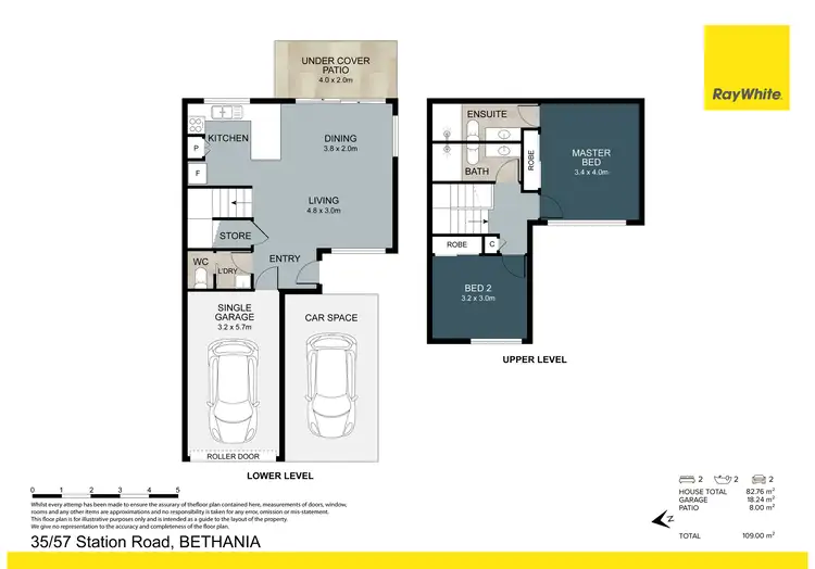 Floorplan of Homely townhouse listing, 35/57 Station Road, Bethania QLD 4205