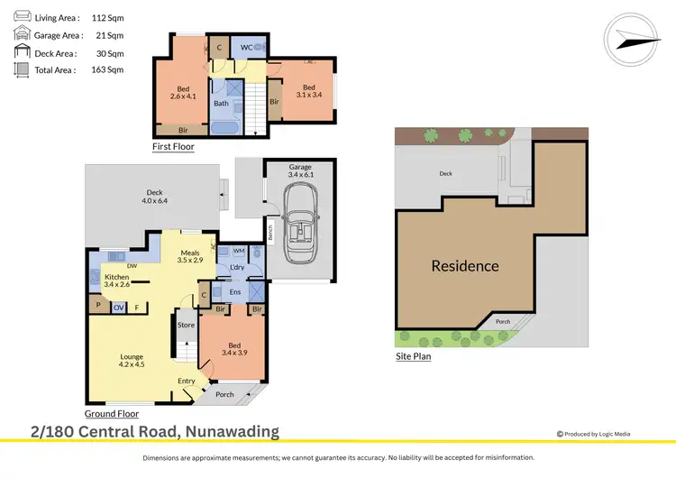 Floorplan of Homely townhouse listing, 2/180 Central Road, Nunawading VIC 3131