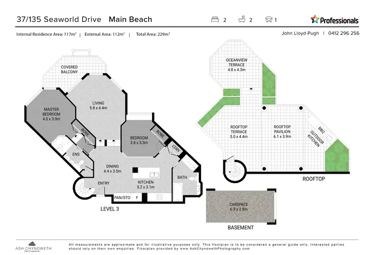Floorplan of Homely unit listing, 37/135 Seaworld Drive, Main Beach QLD 4217