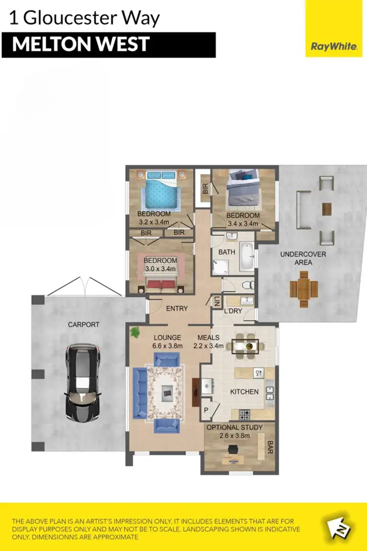 Floorplan of Homely house listing, 1 Gloucester Way, Melton West VIC 3337