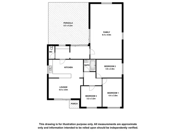 Floorplan of Homely house listing, 12 Caldwell Street, Naracoorte SA 5271