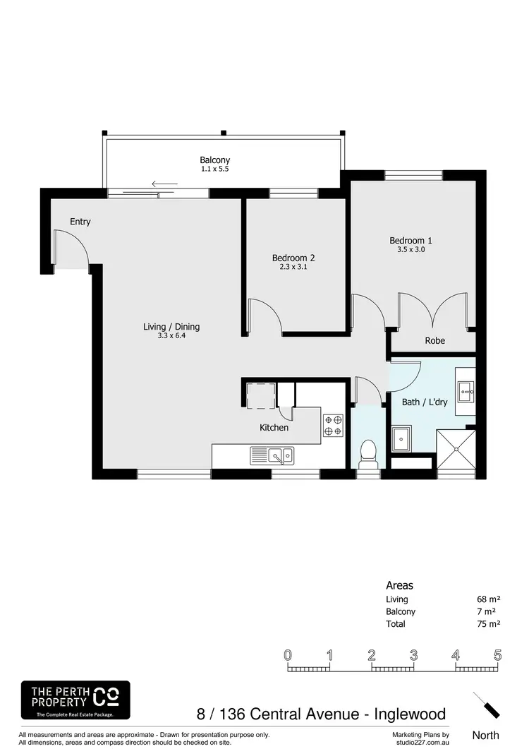 Floorplan of Homely apartment listing, 8/136 Central Avenue, Inglewood WA 6052