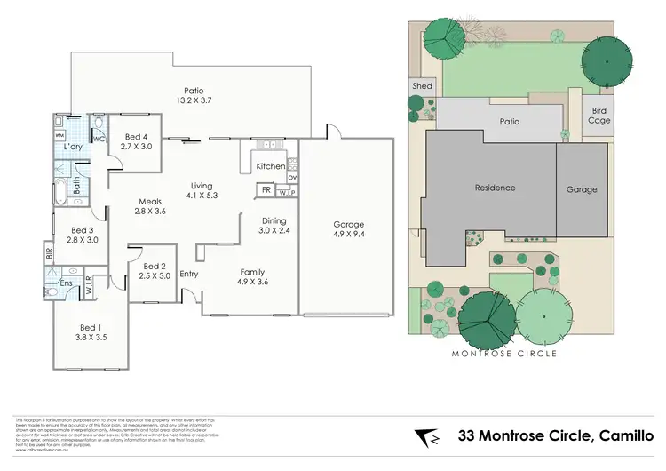 Floorplan of Homely house listing, 33 Montrose Circle, Camillo WA 6111