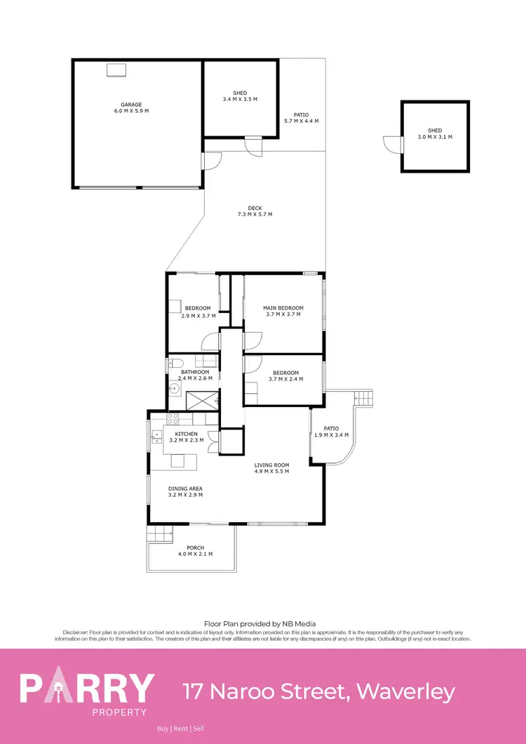 Floorplan of Homely house listing, 17 Naroo Street, Waverley TAS 7250