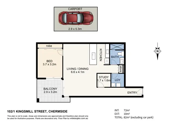 Floorplan of Homely unit listing, 102/1 Kingsmill Street, Chermside QLD 4032