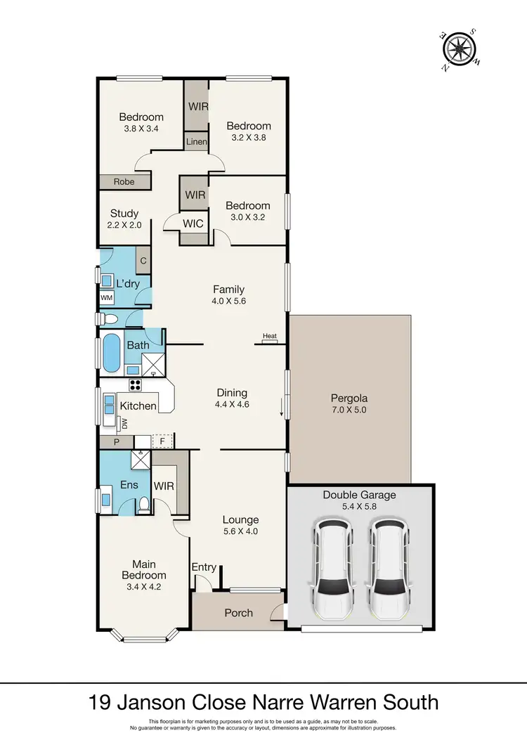 Floorplan of Homely house listing, 19 Janson Close, Narre Warren South VIC 3805