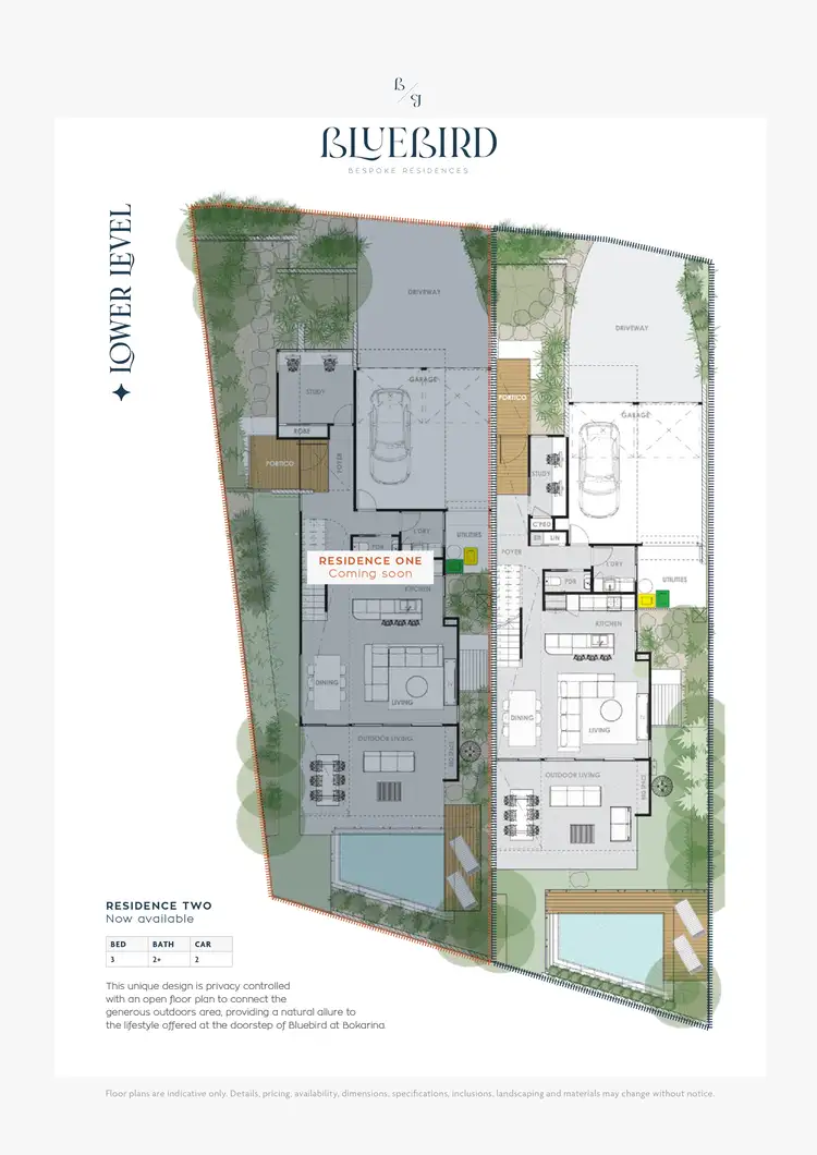Floorplan of Homely semi-detached listing, Residence Two of 8 Bluebird Parade, Bokarina QLD 4575