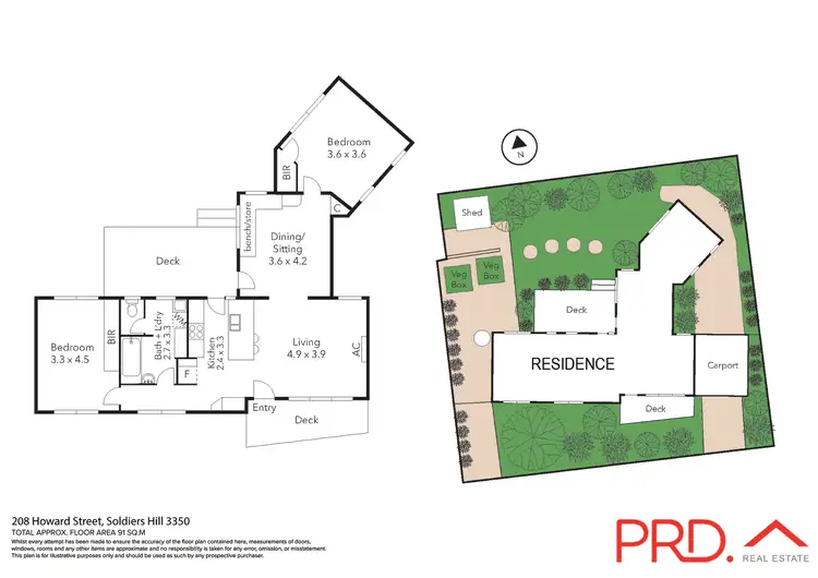 Floorplan of Homely house listing, 208 Howard Street, Soldiers Hill VIC 3350