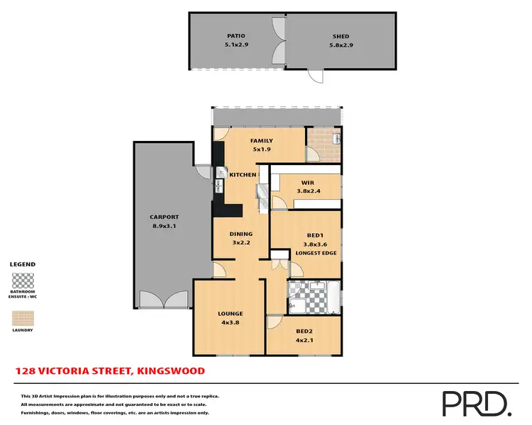 Floorplan of Homely house listing, 128 Victoria Street, Kingswood NSW 2747