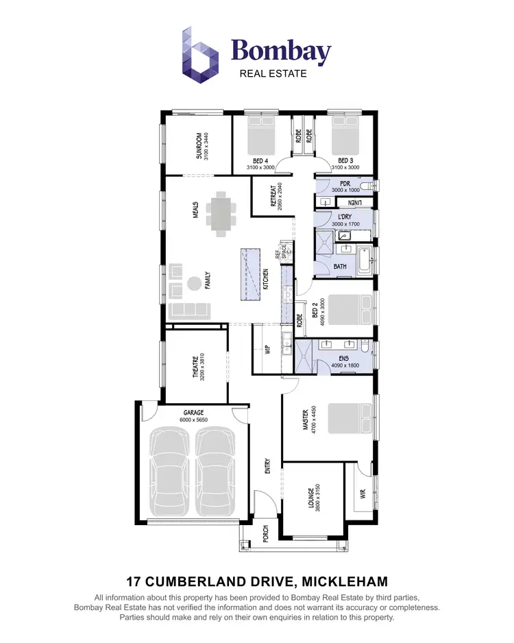 Floorplan of Homely house listing, 17 Cumberland Drive, Mickleham VIC 3064