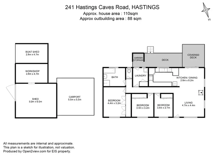 Floorplan of Homely house listing, 241 Hastings Caves Road, Hastings TAS 7109
