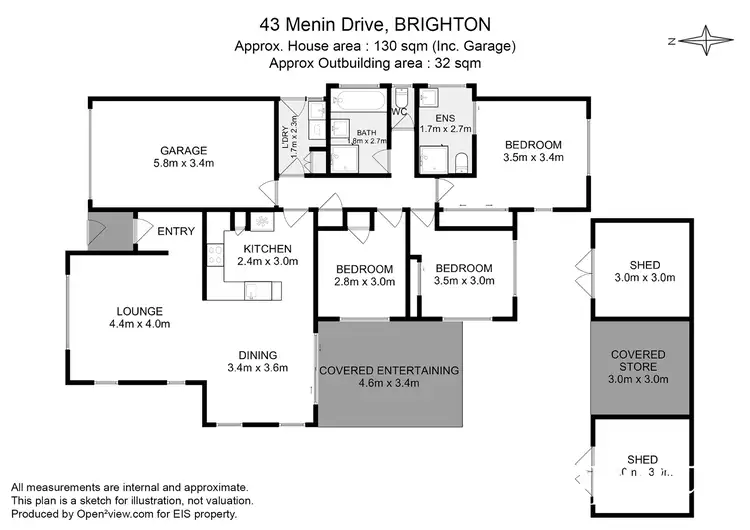 Floorplan of Homely house listing, 43 Menin Drive, Brighton TAS 7030