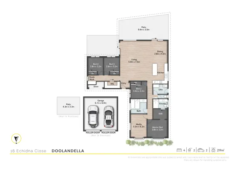 Floorplan of Homely house listing, 16 Echidna Close, Doolandella QLD 4077