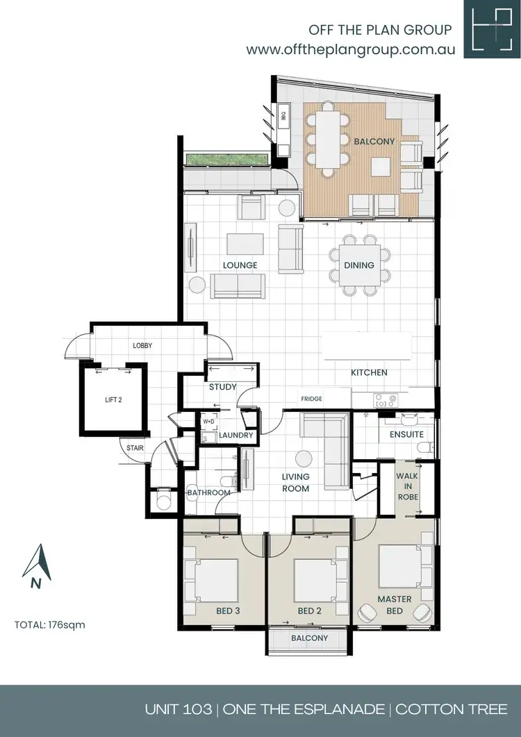 Floorplan of Homely apartment listing, 103/1 The Esplanade, Maroochydore QLD 4558