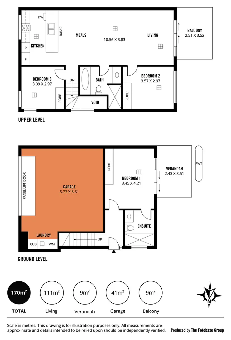 Floorplan of Homely townhouse listing, 4/293 Fullarton Road, Parkside SA 5063