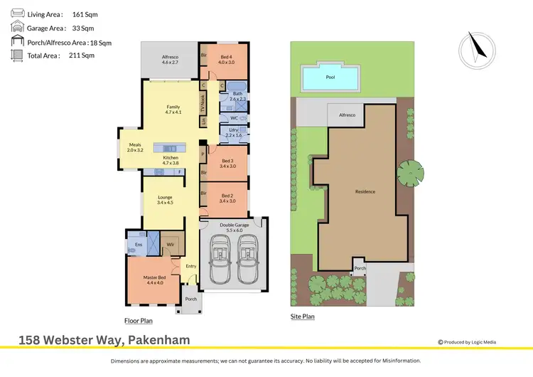 Floorplan of Homely house listing, 158 Webster Way, Pakenham VIC 3810
