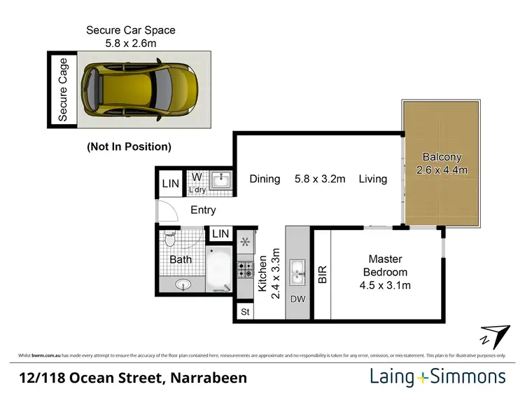 Floorplan of Homely unit listing, 12/118-120 Ocean Street, Narrabeen NSW 2101