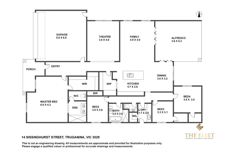 Floorplan of Homely house listing, 14 Sissinghurst Street, Truganina VIC 3029