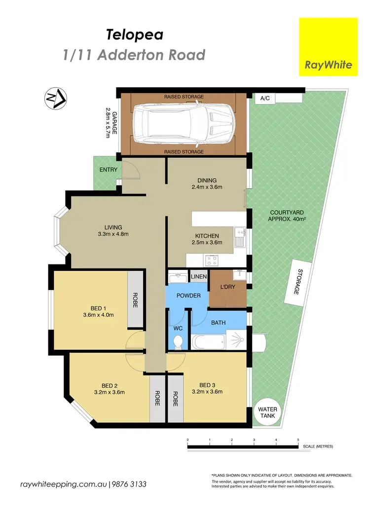Floorplan of Homely villa listing, 1/11 Adderton Road, Telopea NSW 2117