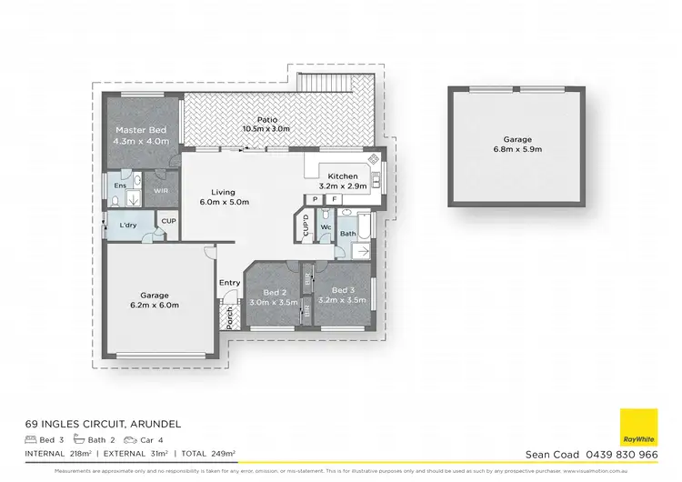 Floorplan of Homely house listing, 69 Ingles Circuit, Arundel QLD 4214