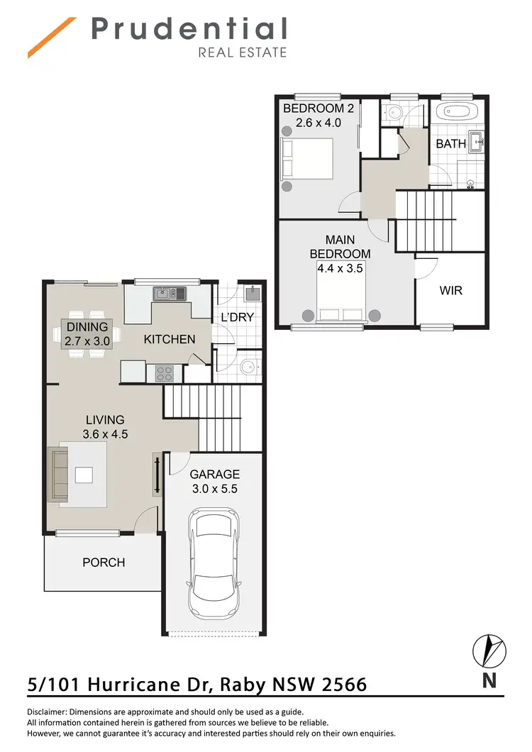 Floorplan of Homely townhouse listing, 5/101 Hurricane Drive, Raby NSW 2566