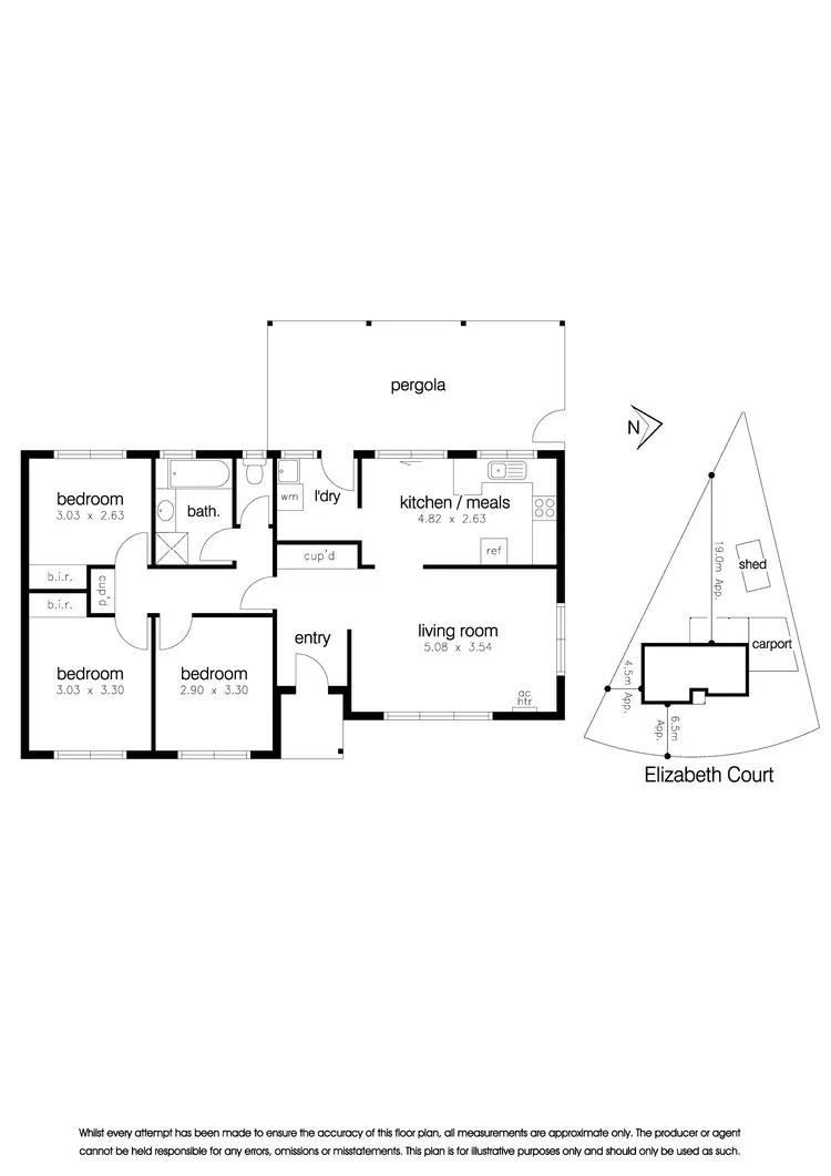 Floorplan of Homely house listing, 5 Elizabeth Court, Altona Meadows VIC 3028
