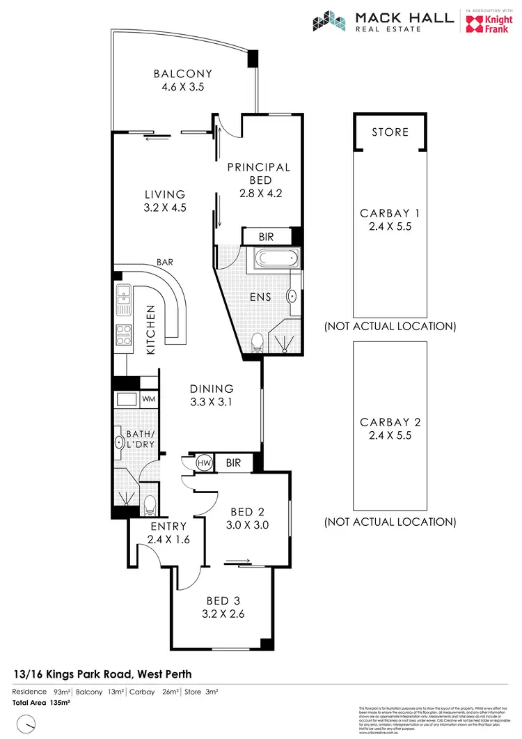 Floorplan of Homely apartment listing, 13/16 Kings Park Road, West Perth WA 6005