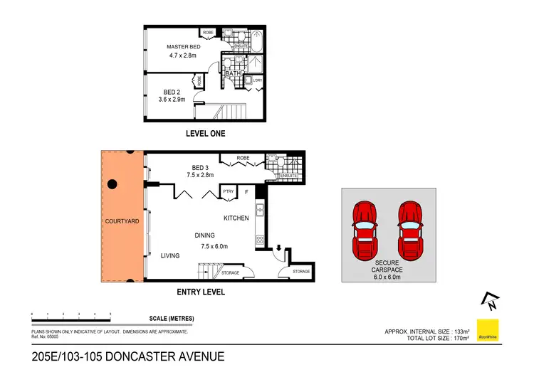 Floorplan of Homely apartment listing, 205E/103-105 Doncaster Avenue, Kensington NSW 2033
